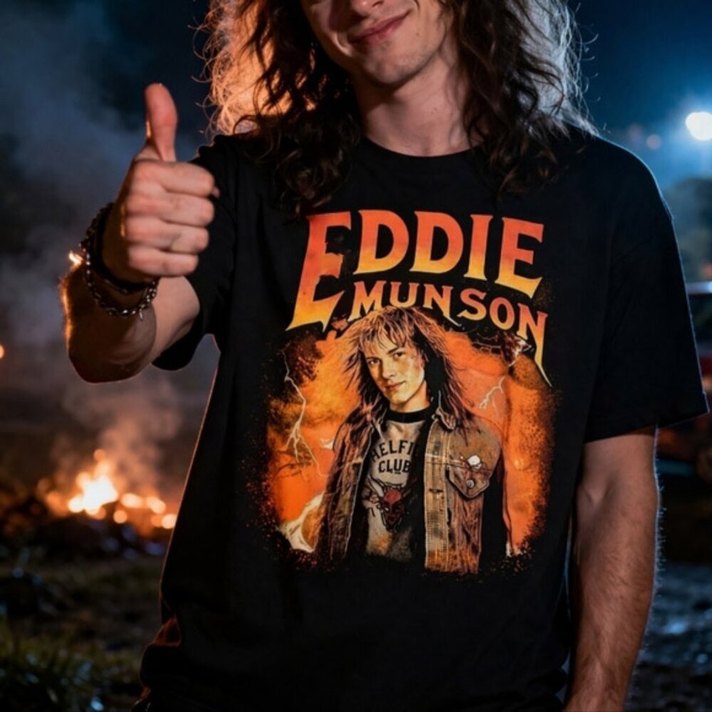 Eddie‎ Munson Stranger Things Netflix T-Shirt Size XL